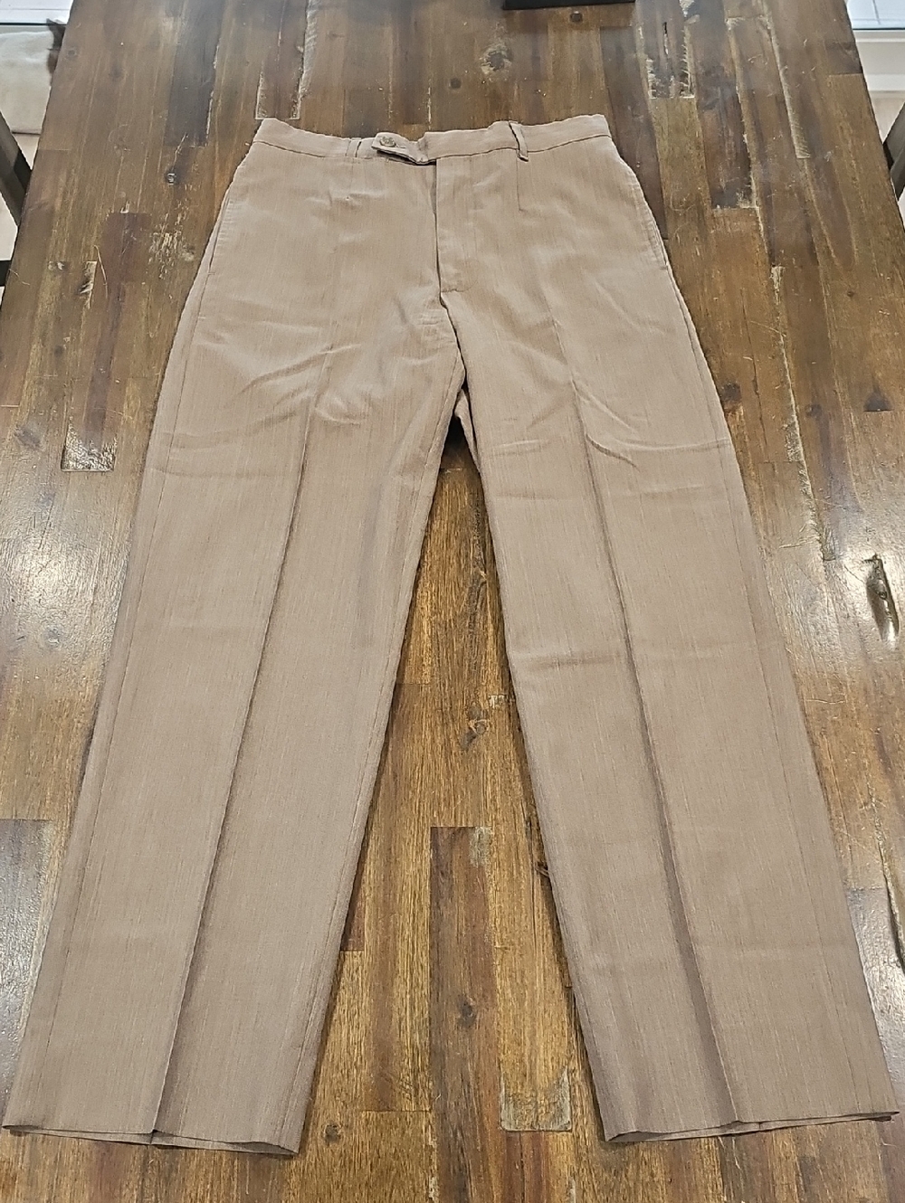 Dolce & Gabbana Men's Tan Wool Dress Pants